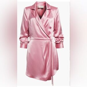 Cinq a Sept Sabina Satin Wrap Dress